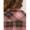 imageAllegra K Womens Cotton Classic Button Down Western Plaid ShirtPink Brown