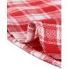 imageAllegra K Womens Cotton Classic Button Down Western Plaid ShirtRed White
