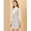 imageAllegra K Womens Elegant Vintage Button Front V Neck Plaid Tweed Overalls Pinafore DressWhite