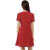 imageAllegra K Womens Floral Ruffle Trim Tie Front Dresses Short Sleeve Summer Flowy DressRed