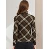 imageAllegra K Womens Long Sleeve Turtleneck Tops Stretch Slim Christmas Xmas Party ShirtBrown a