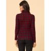 imageAllegra K Womens Long Sleeve Turtleneck Tops Stretch Slim Christmas Xmas Party ShirtRed
