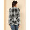 imageAllegra K Womens Notched Lapel Double Breasted Work Formal Blazer JacketBlack
