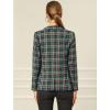 imageAllegra K Womens Notched Lapel Double Breasted Work Formal Blazer JacketBlue Green