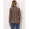 imageAllegra K Womens Notched Lapel Double Breasted Work Formal Blazer JacketBlue Orange