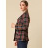imageAllegra K Womens Notched Lapel Double Breasted Work Formal Blazer JacketDark Blue