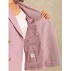 imageAllegra K Womens Notched Lapel Double Breasted Work Formal Blazer JacketPinksolid