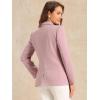 imageAllegra K Womens Notched Lapel Double Breasted Work Formal Blazer JacketPinksolid