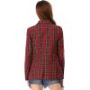 imageAllegra K Womens Notched Lapel Double Breasted Work Formal Blazer JacketRed Green