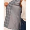 imageAllegra K Womens Notched Lapel One Button Boyfriend Blazer Suit Plaid Blazer JacketGrey Blue