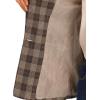 imageAllegra K Womens Notched Lapel One Button Boyfriend Blazer Suit Plaid Blazer JacketLight Brown