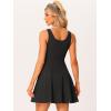 imageAllegra K Womens Party Sexy Dress Sleeveless Sweetheart Neck Cocktail Fit and Flare A Line Swing Tank Mini DressesBlack
