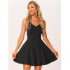 imageAllegra K Womens Party Sexy Dress Sleeveless Sweetheart Neck Cocktail Fit and Flare A Line Swing Tank Mini DressesBlack