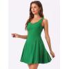 imageAllegra K Womens Party Sexy Dress Sleeveless Sweetheart Neck Cocktail Fit and Flare A Line Swing Tank Mini DressesGreen