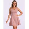 imageAllegra K Womens Party Sexy Dress Sleeveless Sweetheart Neck Cocktail Fit and Flare A Line Swing Tank Mini DressesPink