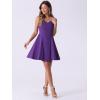 imageAllegra K Womens Party Sexy Dress Sleeveless Sweetheart Neck Cocktail Fit and Flare A Line Swing Tank Mini DressesPurple