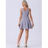 imageAllegra K Womens Party Sexy Dress Sleeveless Sweetheart Neck Cocktail Fit and Flare A Line Swing Tank Mini DressesPurple Grey