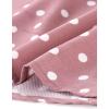 imageAllegra K Womens Peter Pan Collar Short Sleeves Contrast ALine Polka Dots DressPink