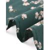 imageAllegra K Womens Peter Pan Collar Tie Neck Short Sleeves ALine Elegant Belted Vintage Floral DressGreen