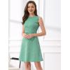 imageAllegra K Womens Plaid Dress Sleeveless Fit and Flare Houndstooth Work DressesGreen