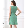 imageAllegra K Womens Plaid Dress Sleeveless Fit and Flare Houndstooth Work DressesGreen