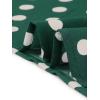 imageAllegra K Womens Polka Dots Tie Neck Blouse Summer Ruffled Cap Sleeve Office TopDark Green