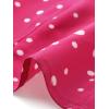 imageAllegra K Womens Polka Dots Tie Neck Blouse Summer Ruffled Cap Sleeve Office TopHot Pink