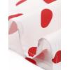 imageAllegra K Womens Polka Dots Tie Neck Blouse Summer Ruffled Cap Sleeve Office TopWhite Red