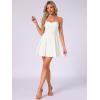 imageAllegra K Womens Sexy Strapless Party Dress Sweetheart Neck Off Shoulder Sleeveless Mini DressCream White