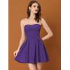 imageAllegra K Womens Sexy Strapless Party Dress Sweetheart Neck Off Shoulder Sleeveless Mini DressPurple
