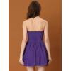 imageAllegra K Womens Sexy Strapless Party Dress Sweetheart Neck Off Shoulder Sleeveless Mini DressPurple