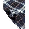 imageAllegra K Womens Tartan Plaid High Waist Belted Vintage ALine Midi SkirtBlue White