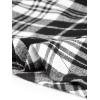 imageAllegra K Womens Tartan Plaid High Waist Belted Vintage ALine Midi SkirtJet Black Plaid