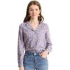Purple Gray Floral
