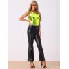 imageAllegra K Womens Shiny Party Club Cami Sparkly Metallic Tank TopMustard Green