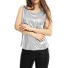 imageAllegra K Womens Shiny Party Club Cami Sparkly Metallic Tank TopSilver