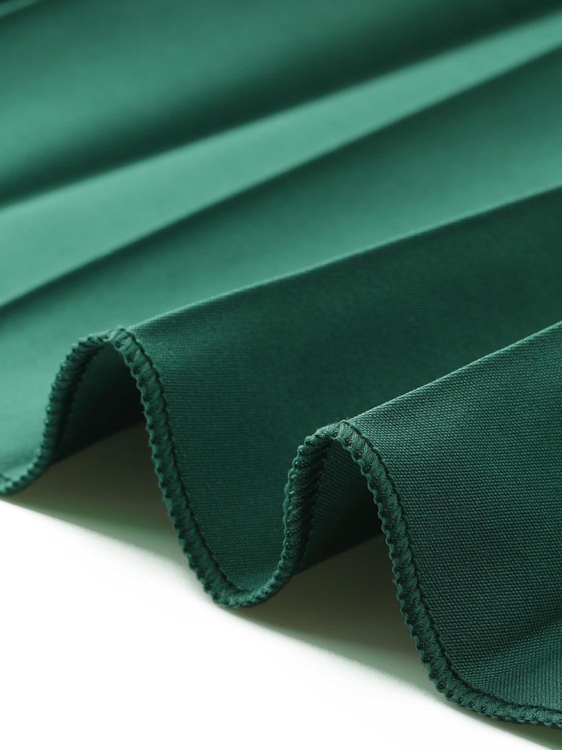 imageAllegra K Long Pleated Skirt for Womens Elastic High Waist with Belt Swing Aline Work Maxi SkirtDark Green