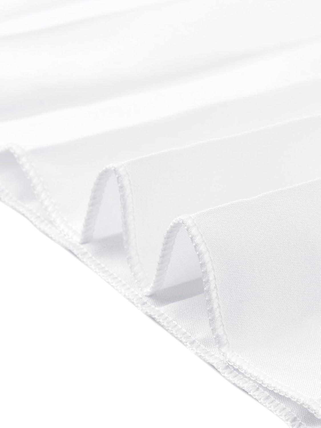 imageAllegra K Long Pleated Skirt for Womens Elastic High Waist with Belt Swing Aline Work Maxi SkirtWhite