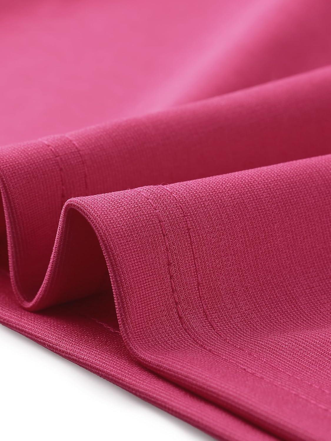 imageAllegra K Sleeveless Sheath Dress for Womens Pencil Boat Neck Business Professional Office DressesHot Pink