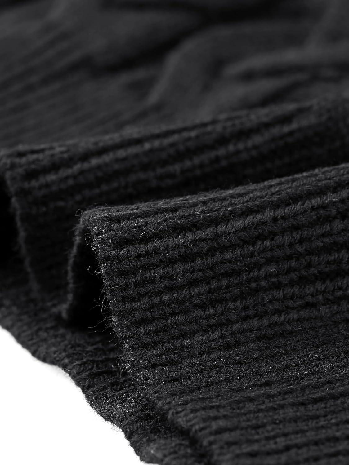 imageAllegra K Womens Casual Turtleneck Sweaters Mock Neck Twist Sleeveless Vests Knit Pullover Sweater VestBlack