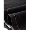 imageAllegra K Denim Jean Skirt for Womens High Waist Bodycon Ruffles Fishtail SkirtsBlack