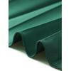 imageAllegra K Long Pleated Skirt for Womens Elastic High Waist with Belt Swing Aline Work Maxi SkirtDark Green