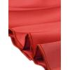 imageAllegra K Long Pleated Skirt for Womens Elastic High Waist with Belt Swing Aline Work Maxi SkirtRed