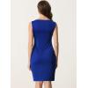 imageAllegra K Sleeveless Sheath Dress for Womens Pencil Boat Neck Business Professional Office DressesBlue