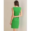 imageAllegra K Sleeveless Sheath Dress for Womens Pencil Boat Neck Business Professional Office DressesGrass Green