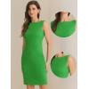 imageAllegra K Sleeveless Sheath Dress for Womens Pencil Boat Neck Business Professional Office DressesGrass Green