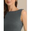 imageAllegra K Sleeveless Sheath Dress for Womens Pencil Boat Neck Business Professional Office DressesGrey