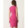 imageAllegra K Sleeveless Sheath Dress for Womens Pencil Boat Neck Business Professional Office DressesHot Pink