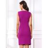 imageAllegra K Sleeveless Sheath Dress for Womens Pencil Boat Neck Business Professional Office DressesHot Purple