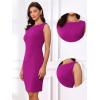 imageAllegra K Sleeveless Sheath Dress for Womens Pencil Boat Neck Business Professional Office DressesHot Purple
